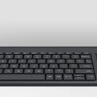 Logitech K400 Plus Tv, Mini, Wireless, RF Wireless, QWERTZ, Black