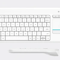 Logitech K400 Plus Tv, Mini, Wireless, RF Wireless, QWERTY, White
