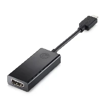 HP USB-C to VGA Adapter, Black, 13 mm, 25.5 mm, 150 mm, 23.9 g, 110 mm