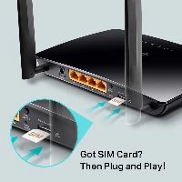 TP-Link 300 Mbps Wireless N 4G LTE Router, Wi-Fi 4 (802.11n), Single-band (2.4 GHz), Ethernet LAN, 3G, Black, Tabletop router