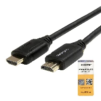 StarTech.com 3ft (1m) Premium Certified HDMI 2.0 Cable with Ethernet - High Speed Ultra HD 4K 60Hz HDMI Cable HDR10 - HDMI Cord (Male/Male Connectors) - For UHD Monitors, TVs, Displays, 1 m, HDMI Type A (Standard), HDMI Type A (Standard), Audio Return Channel (ARC), Black