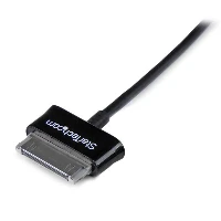 StarTech.com 2m Dock Connector to USB Cable for Samsung Galaxy Tab, Black, USB A, Samsung 30-pin, 2 m, Male, Male