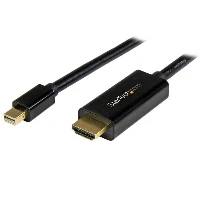 StarTech.com 15ft (5m) Mini DisplayPort to HDMI Cable - 4K 30Hz Video - mDP to HDMI Adapter Cable - Mini DP or Thunderbolt 1/2 Mac/PC to HDMI Monitor/Display - mDP to HDMI Converter Cord, 5 m, Mini DisplayPort, HDMI, Male, Male, Straight