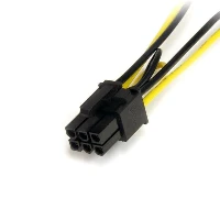 StarTech.com 6in SATA Power to 6 Pin PCI Express Video Card Power Cable Adapter, 0.15 m, SATA 15-pin, PCI-E (6-pin), Male, Male, Straight