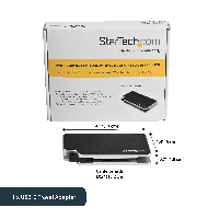StarTech.com Travel A/V Adapter 3-in-1 USB-C to VGA, DVI or HDMI - 4K, USB Type-C, DVI output, HDMI output, VGA (D-Sub) output, 3840 x 2160 pixels