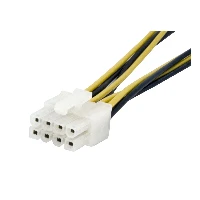 StarTech.com 6in 4 Pin to 8 Pin EPS Power Adapter with LP4 - F/M, 0.152 m, 4-pin ATX12V, Male, Female, Straight, Straight