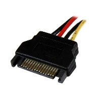 StarTech.com 12in SATA to LP4 Power Cable Adapter - F/M, 0.3048 m, SATA 15-pin, Molex (4-pin), Male, Female, Straight