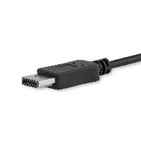 StarTech.com 3ft/1m USB C to DisplayPort 1.2 Cable 4K 60Hz - USB-C to DisplayPort Adapter Cable - HBR2 - USB Type-C DP Alt Mode to DP Monitor Video Cable - Works w/ Thunderbolt 3 - Black, 1 m, DisplayPort, USB Type-C, Male, Male, Straight