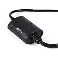 StarTech.com 2 Port FTDI USB to Serial RS232 Adapter Cable with COM Retention, Black, 2.1 m, USB 2.0 A, 2 x DB-9, Male, Male