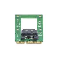 StarTech.com SATA Drive to mSATA Host Adapter for 2.5in / 3.5in SATA Drives, mSATA, SATA, Green, 6 Gbit/s, 5 - 50 C, -25 - 70 C