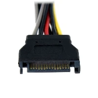StarTech.com 6in SATA Power Y Splitter Cable Adapter - M/F, 0.15 m, SATA 15-pin, 2 x SATA 15-pin, Male, Female, Straight