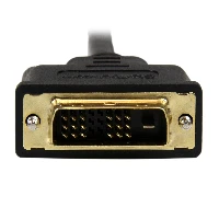 StarTech.com 1m (3.3 ft) Mini HDMI to DVI Cable - DVI-D to HDMI Cable (1920x1200p) - 19 Pin HDMI Mini Male to DVI-D Male - Digital Monitor Cable Adapter M/M - Mini HDMI to DVI Adapter, 1 m, Mini-HDMI, DVI-D, Male, Male, Straight