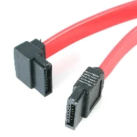 StarTech.com 12in SATA to Left Angle SATA Serial ATA Cable, 0.3048 m, Male/Male, Red, 10 g, 128 mm, 0.7 mm