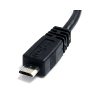 StarTech.com 6in Micro USB Cable - A to Micro B, 0.1524 m, USB A, Micro-USB B, Male/Male, 480 Mbit/s, Black