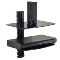 Peerless ACCSH300, Black, Glass, 2 shelves, 13.6 kg, Wall, 396 mm