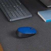 Logitech M171 Wireless Mouse, Ambidextrous, Optical, RF Wireless, 1000 DPI, Blue
