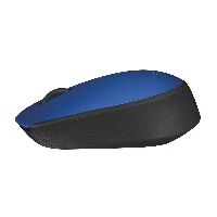 Logitech M171 Wireless Mouse, Ambidextrous, Optical, RF Wireless, 1000 DPI, Blue