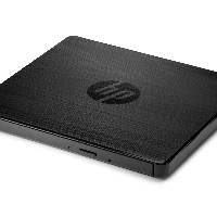 HP External USB DVDRW Drive, Black, Notebook, DVDRW, USB 2.0, 24x, 8x