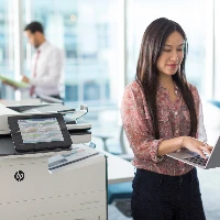 HP PageWide Enterprise Color MFP 586dn, Thermal inkjet, Colour printing, 2400 x 1200 DPI, A4, Direct printing, Black, White