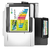 HP PageWide Enterprise Color Flow MFP 586z, Inkjet, Colour printing, 2400 x 1200 DPI, A4, Direct printing, Black, White