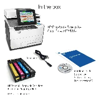 HP PageWide Enterprise Color Flow MFP 586z, Inkjet, Colour printing, 2400 x 1200 DPI, A4, Direct printing, Black, White