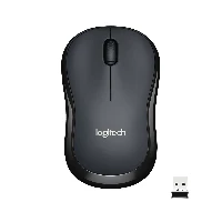 Logitech M220 Silent, Ambidextrous, Optical, RF Wireless, 1000 DPI, Charcoal
