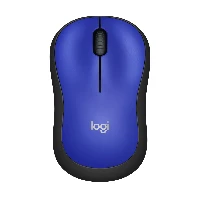 Logitech M220 Silent, Ambidextrous, Optical, RF Wireless, 1000 DPI, Black, Blue