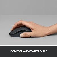 Logitech M220 Silent, Ambidextrous, Optical, RF Wireless, 1000 DPI, Black, Blue