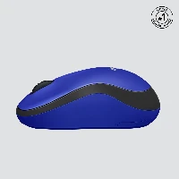 Logitech M220 Silent, Ambidextrous, Optical, RF Wireless, 1000 DPI, Black, Blue