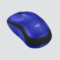 Logitech M220 Silent, Ambidextrous, Optical, RF Wireless, 1000 DPI, Black, Blue