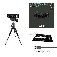 Logitech C922 Pro Stream Webcam, 1920 x 1080 pixels, Full HD, 60 fps, 1280x72060fps, 1920x108030fps, 720p, 1080p, H.264
