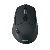 Logitech M720 Triathlon Mouse, Right-hand, Optical, RF Wireless + Bluetooth, 1000 DPI, Black, White