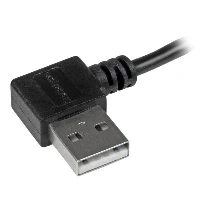 StarTech.com Micro-USB Cable with Right-Angled Connectors - M/M - 2m (6ft), 2 m, USB A, Micro-USB B, USB 2.0, Male/Male, Black