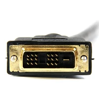 StarTech.com 0.5m HDMI to DVI-D Cable - M/M, 0.5 m, HDMI, DVI-D, Gold, Black, Polyvinyl chloride (PVC)