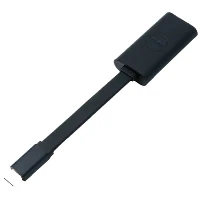 DELL Adapter- USB-C to Ethernet (PXE Boot), Gigabit Ethernet, USB Type-C, Black