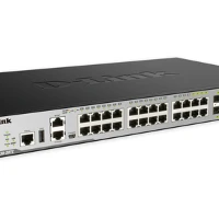 D-Link DGS-3630-28TC, Managed, L3, Gigabit Ethernet (10/100/1000), Full duplex, Rack mounting, 1U