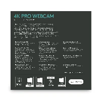 Logitech Brio, 13 MP, 4096 x 2160 pixels, Full HD, 90 fps, 1280x72030fps, 1280x72060fps, 1920x108030fps, 1920x108060fps, 720p, 1080p, 2160p