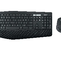 Logitech MK850 Performance, Full-size (100%), Wireless, RF Wireless + Bluetooth, QWERTY, Black, Mouse included