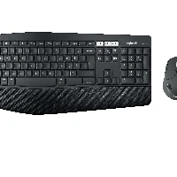 Logitech MK850 Performance, Full-size (100%), Wireless, RF Wireless + Bluetooth, QWERTY, Black, Mouse included