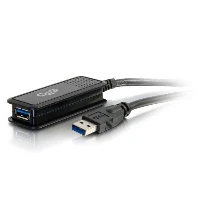 C2G 5m USB 3.0 USB-A Male to USB-A Female Active Extension Cable - USB Extension Cable, 5 m, USB A, USB A, USB 3.2 Gen 1 (3.1 Gen 1), Male/Female, Black