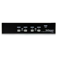 StarTech.com 4 Port 1U Rackmount USB KVM Switch with OSD, 1920 x 1440 pixels, Rack mounting, 5.4 W, 1U, Black