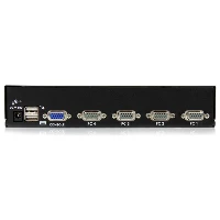 StarTech.com 4 Port 1U Rackmount USB KVM Switch with OSD, 1920 x 1440 pixels, Rack mounting, 5.4 W, 1U, Black