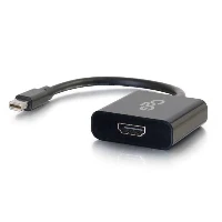 C2G Mini DisplayPort to HDMI Active Adapter Converter 4K UHD - Black, Mini DisplayPort, HDMI Type A (Standard), Male, Female, 4096 x 2160 pixels, Black