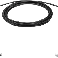 Logitech GROUP 15m Extender Cable, 15 m, 6-p Mini-DIN, 6-p Mini-DIN, Male, Male, Black