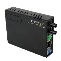 StarTech.com 10/100 Multi Mode Fiber Copper Fast Ethernet Media Converter ST 2 km, 100 Mbit/s, IEEE 802.3, IEEE 802.3u, Full, Half, ST, 2000 m, 1310 nm