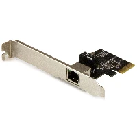 StarTech.com 1-Port Gigabit Ethernet Network Card - PCI Express, Intel I210 NIC, Internal, Wired, PCI Express, Ethernet, 2000 Mbit/s, Black, Metallic