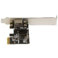 StarTech.com 1-Port Gigabit Ethernet Network Card - PCI Express, Intel I210 NIC, Internal, Wired, PCI Express, Ethernet, 2000 Mbit/s, Black, Metallic