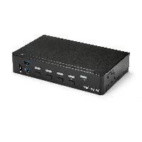 StarTech.com 4-Port HDMI KVM Switch - USB 3.0 - 1080p, 1920 x 1080 pixels, Rack mounting, Black