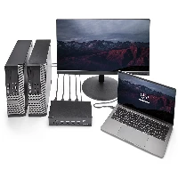 StarTech.com 4-Port HDMI KVM Switch - USB 3.0 - 1080p, 1920 x 1080 pixels, Rack mounting, Black