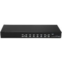 StarTech.com 8 Port 1U Rackmount USB KVM Switch Kit with OSD and Cables, 1920 x 1440 pixels, Rack mounting, 12 W, 1U, Black